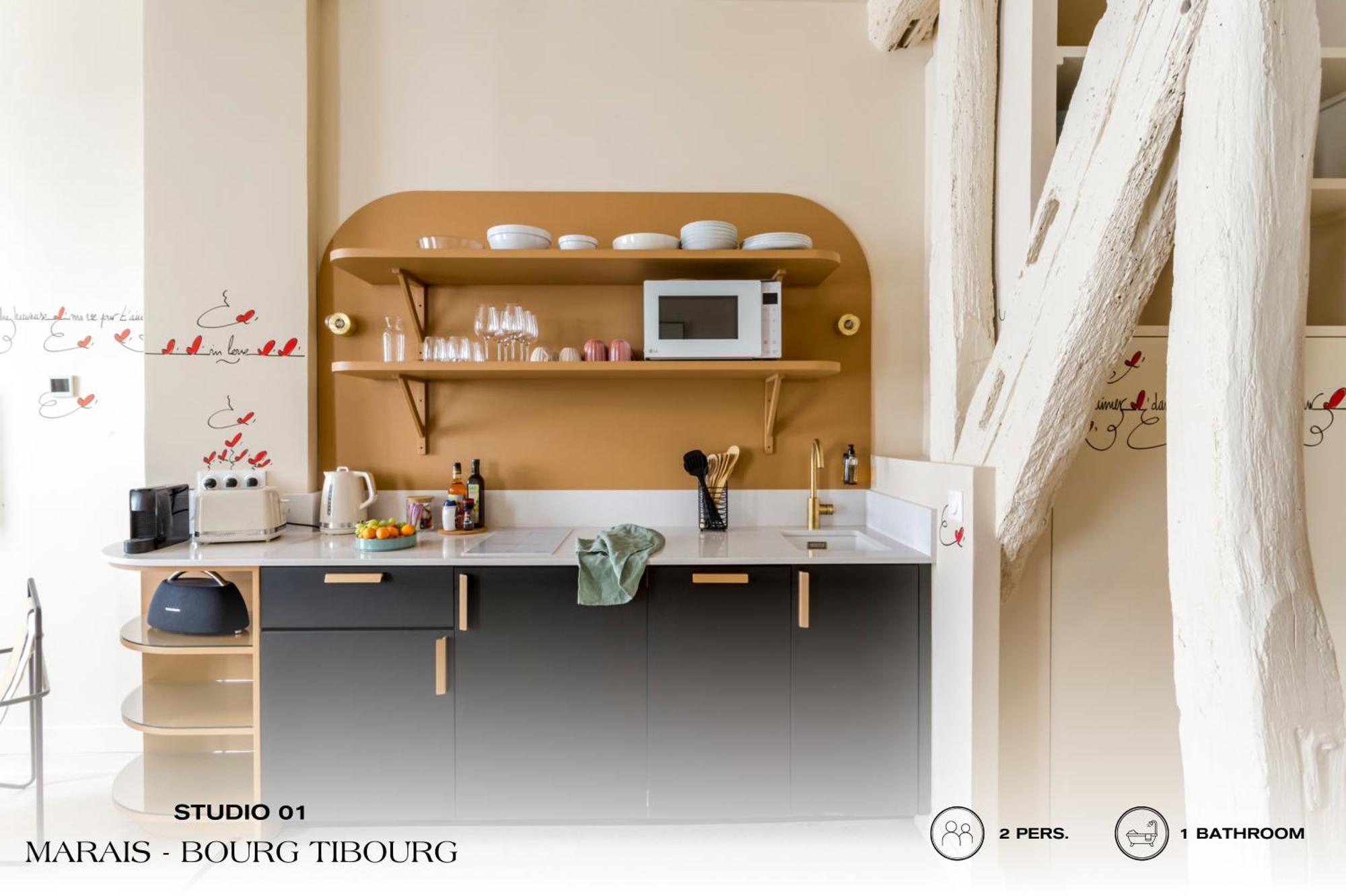 Beauquartier - Marais, Bourg Tibourg Appartement