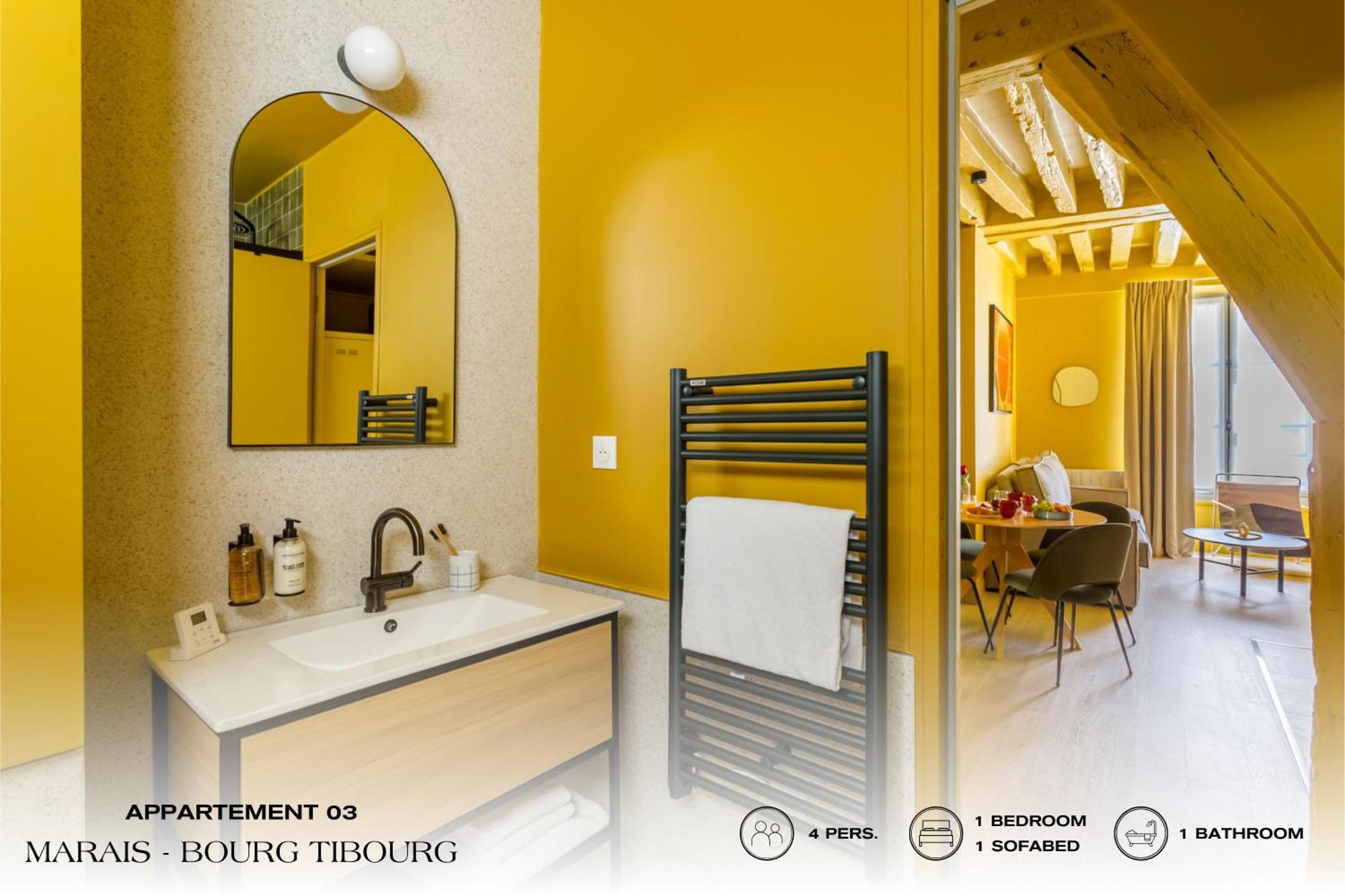 Appartement Beauquartier - Marais, Bourg Tibourg *
