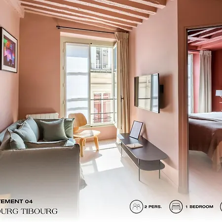 Beauquartier - Marais, Bourg Tibourg Apartment Paris Exterior photo