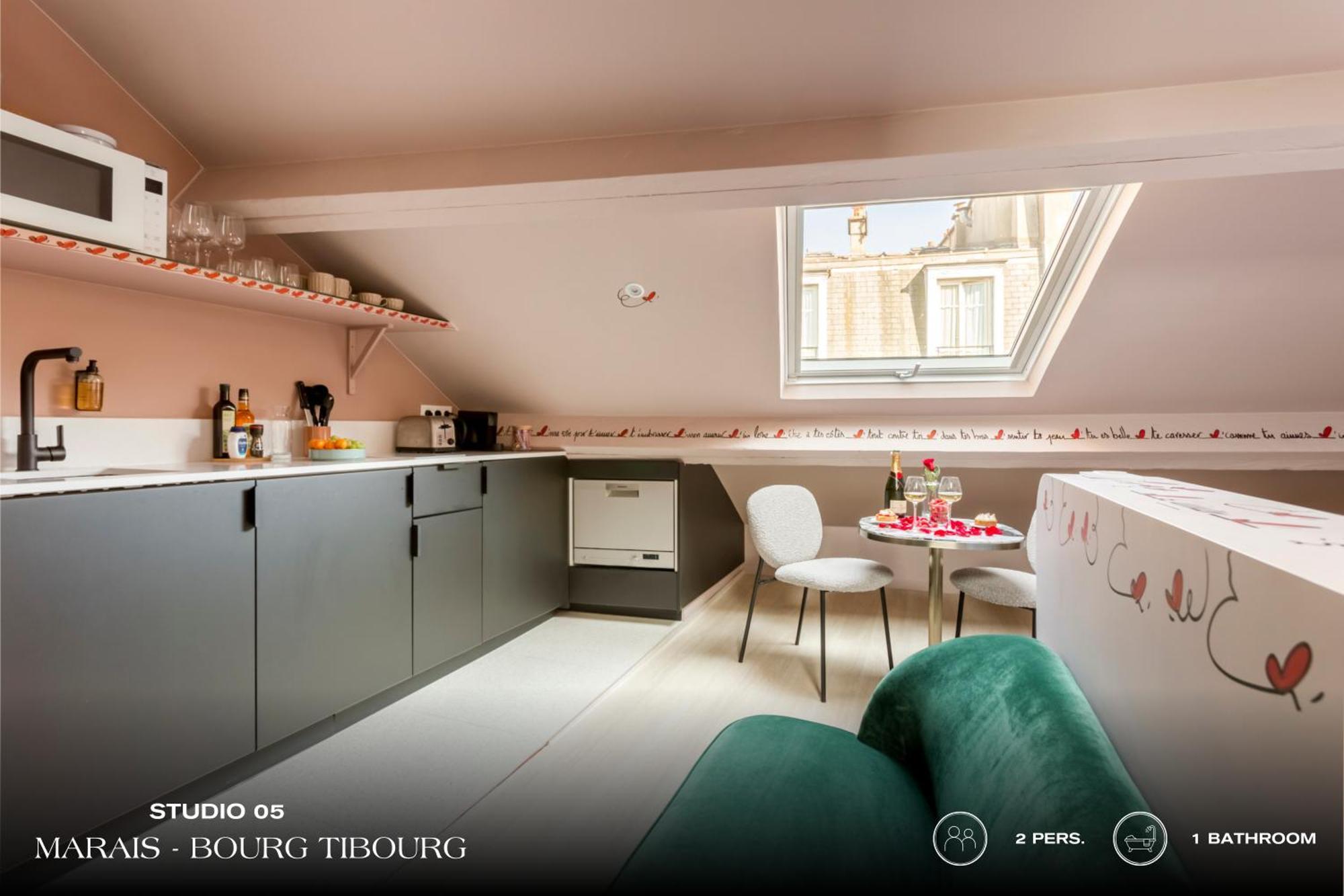 Appartement Beauquartier - Marais, Bourg Tibourg