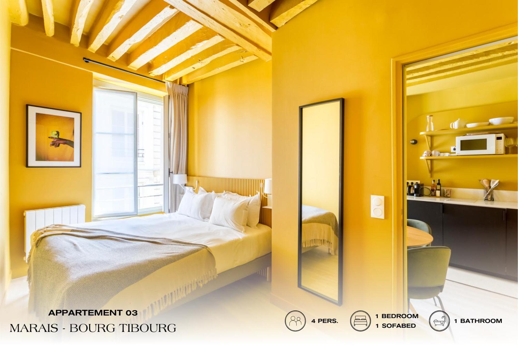 Appartement Beauquartier - Marais, Bourg Tibourg Parijs