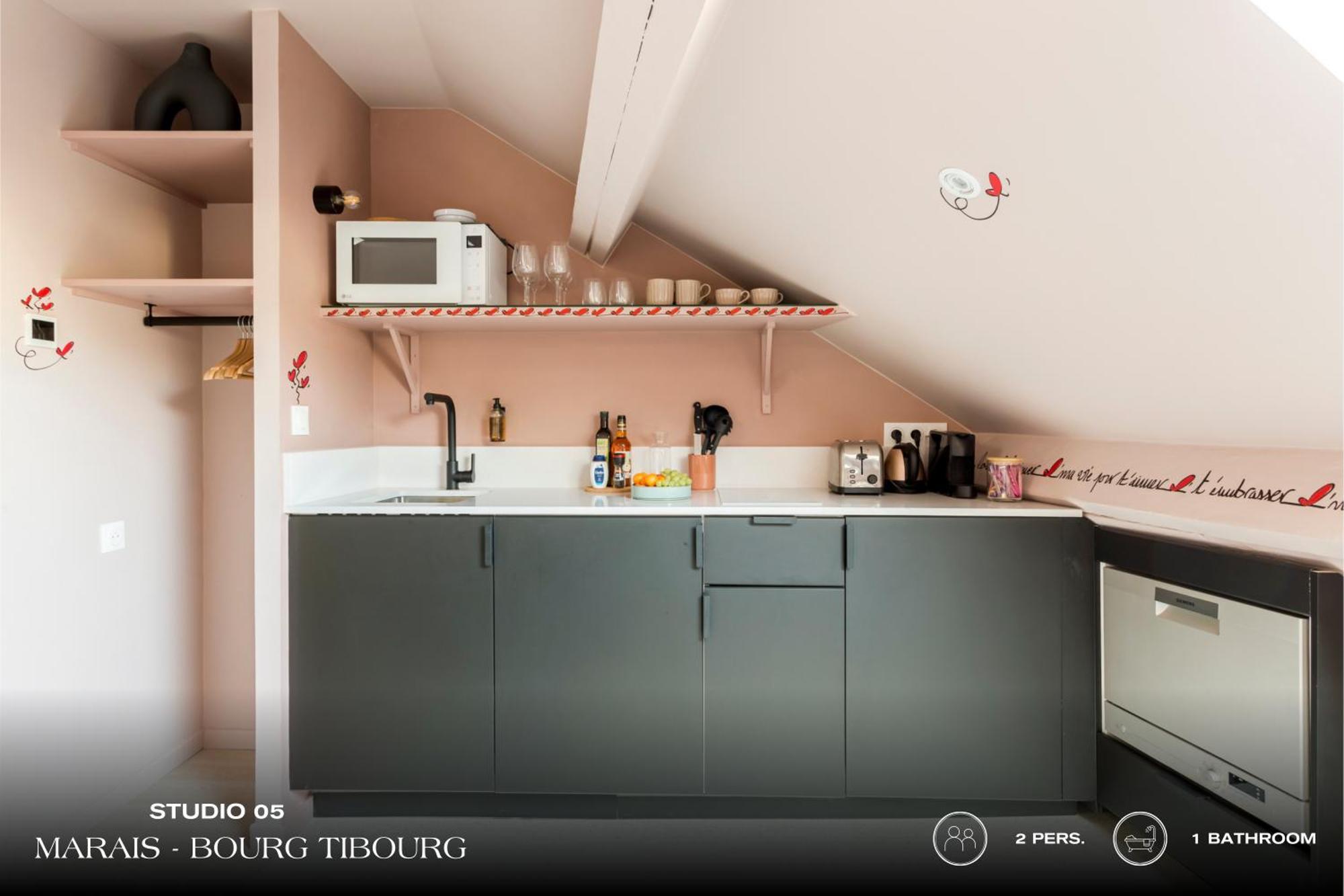 Appartement Beauquartier - Marais, Bourg Tibourg *