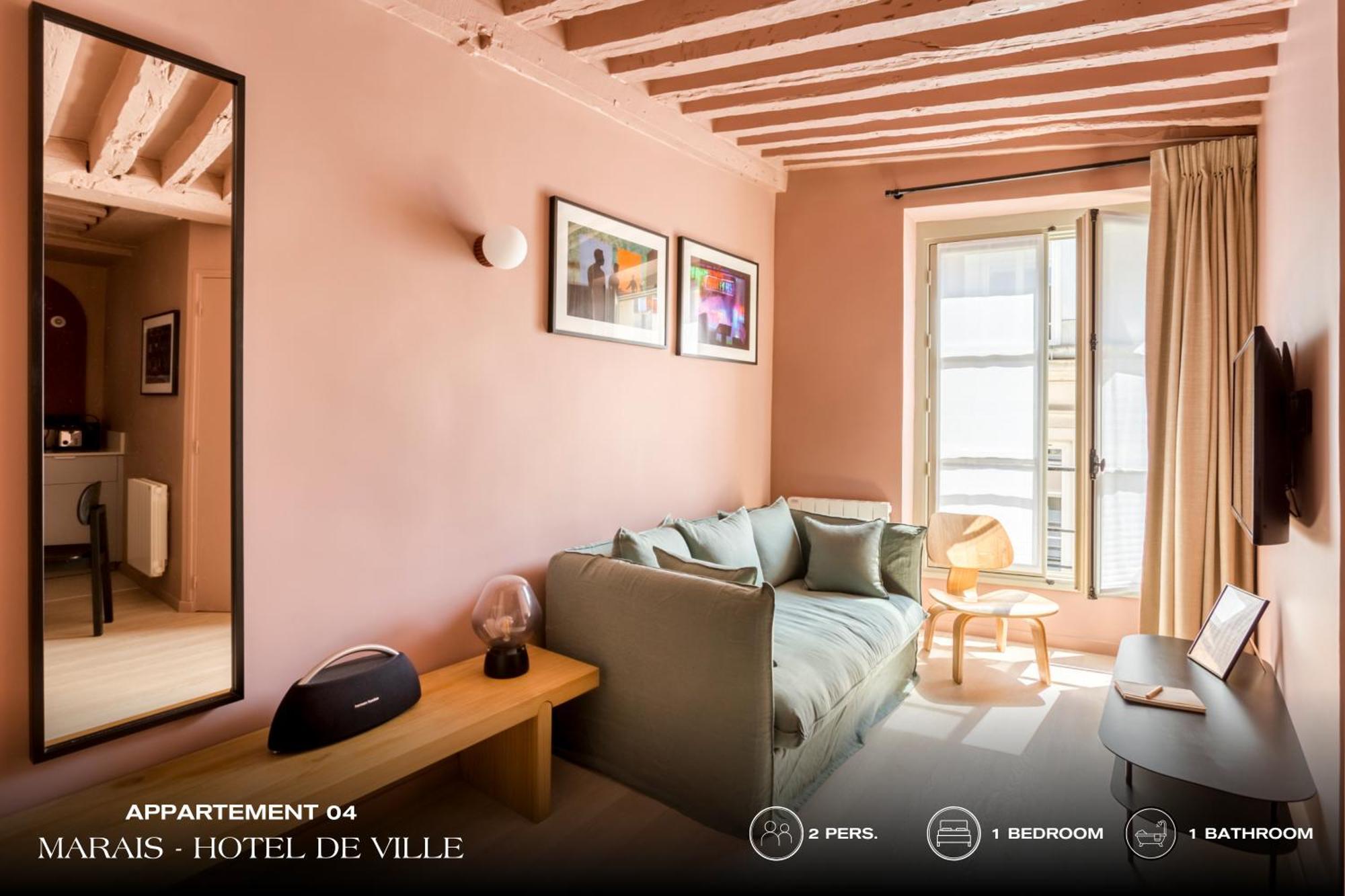 Appartement Beauquartier - Marais, Bourg Tibourg